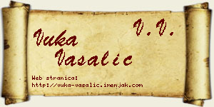 Vuka Vašalić vizit kartica